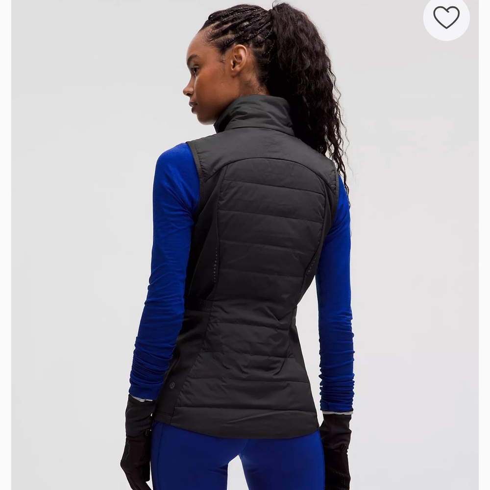 NWT - Lululemon Down For It All Vest Black Sleeveless Zip-Up - Picture 2 of 16